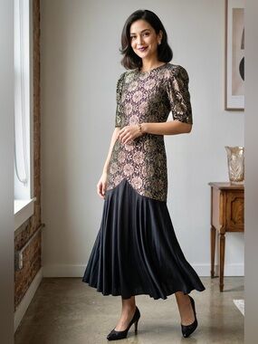 ✨ GO GOLD OR GO HOME: THE ULTIMATE VINTAGE GLAM COCKTAIL DRESS SHOWSTOPPER ✨